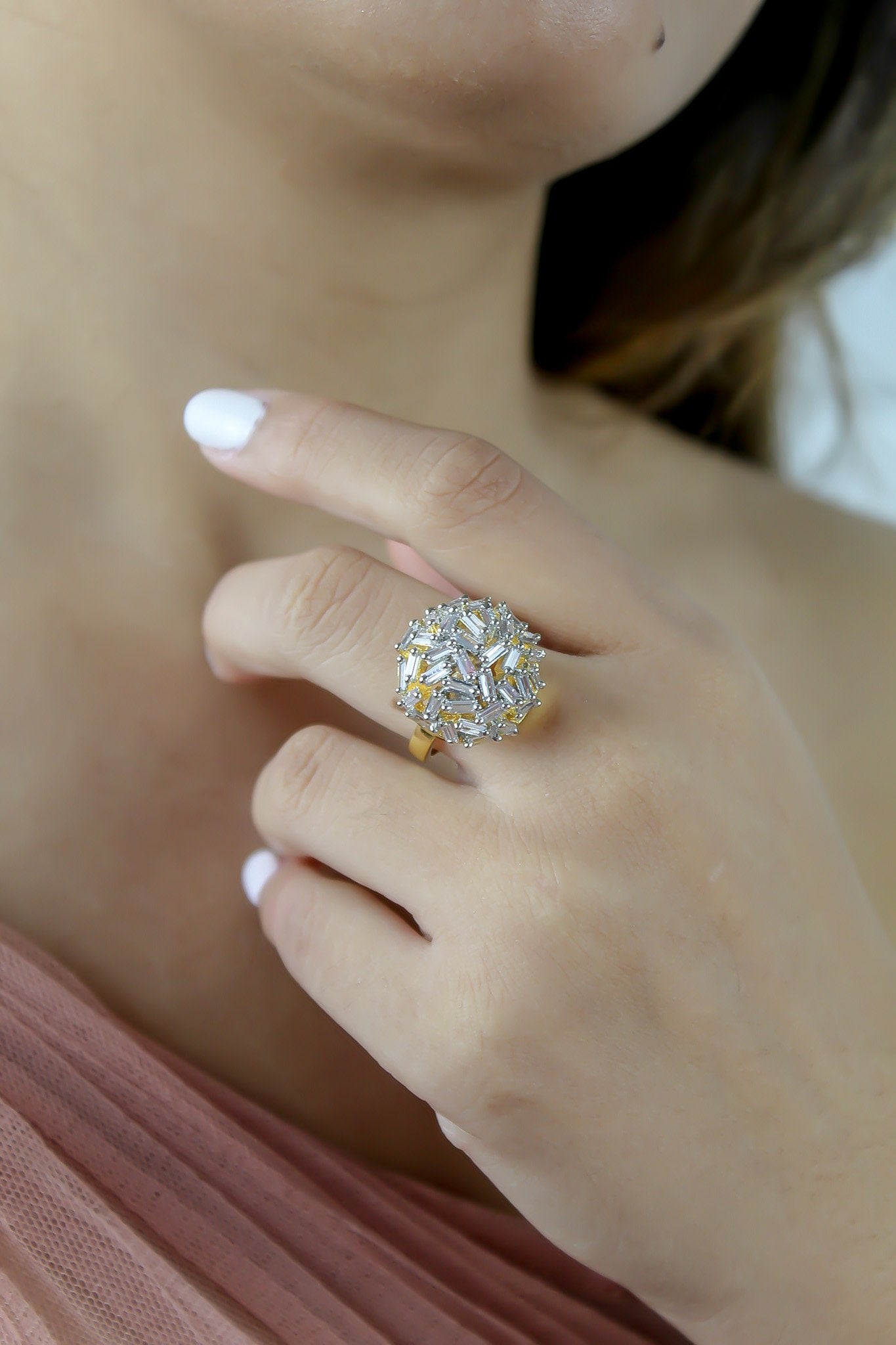 Crystal Crown Ring