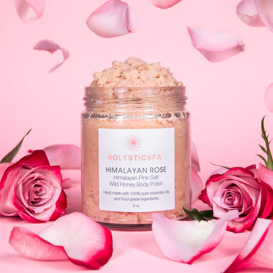 Exfoliante corporal con rosa del Himalaya