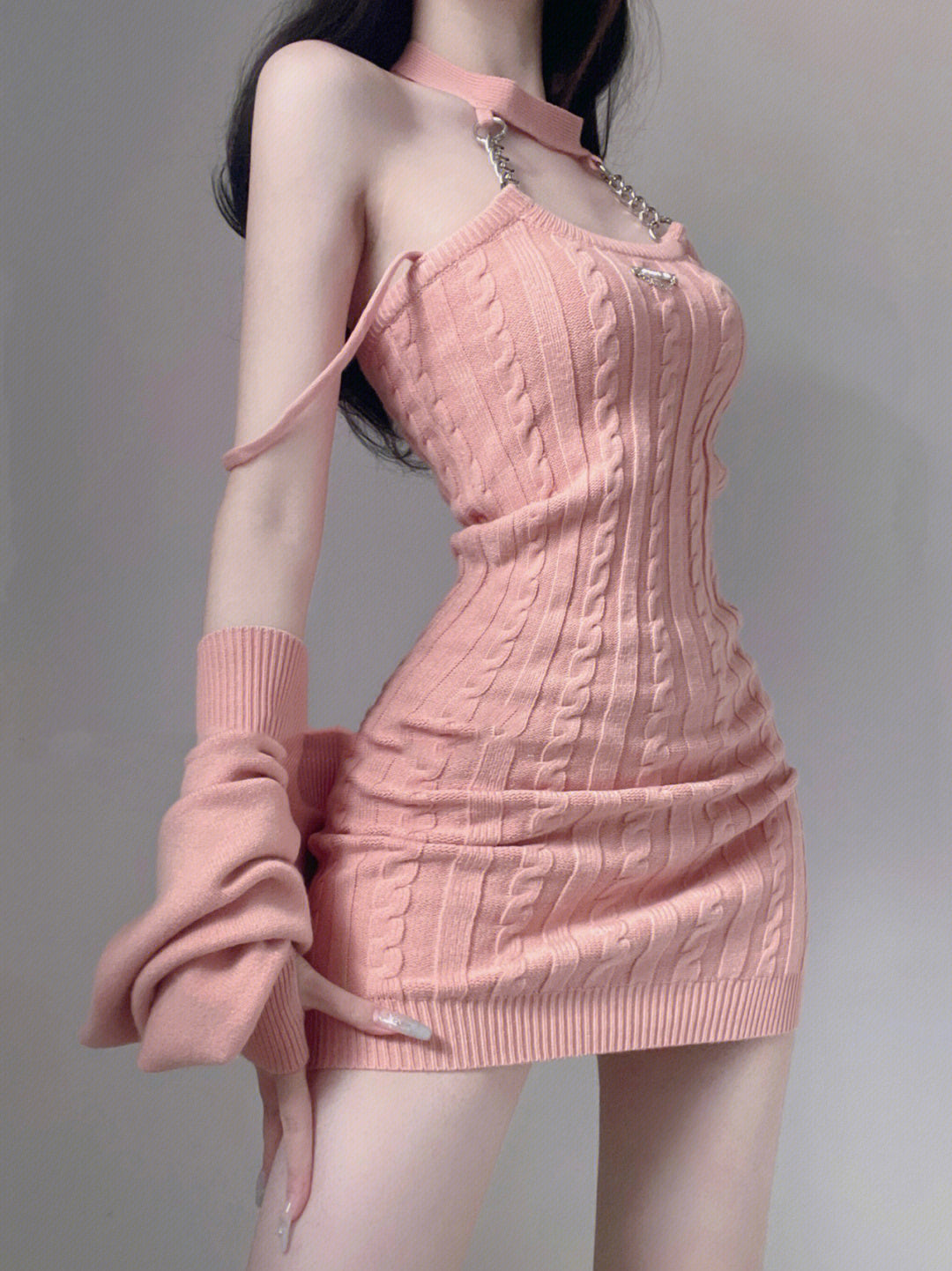 Suit Spring & Fall New Arrival Sexy Sling Dress Halterneck