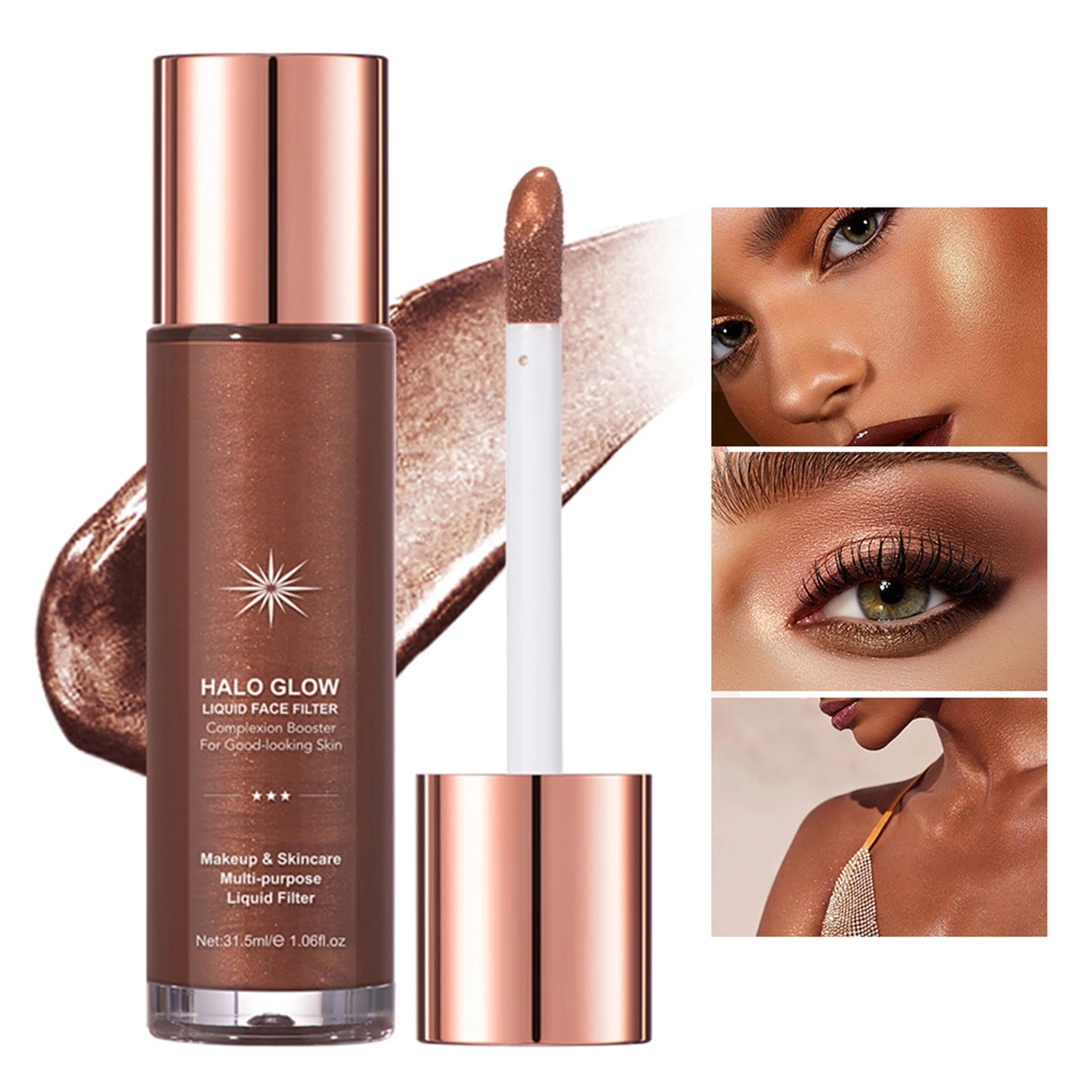 1pc Beautiful Highlighter Liquid Contouring Body Make-up For Women Brightening Complexion Glow Glossier Makeup Cosmetics