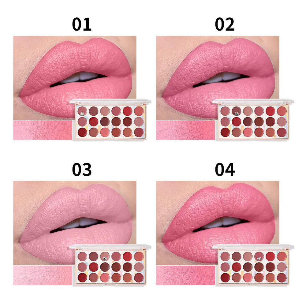 18 Colors Matte Lipstick Palette lip gloss Korean cosmetics lipsticks set makeup for women cheap make up Beauty