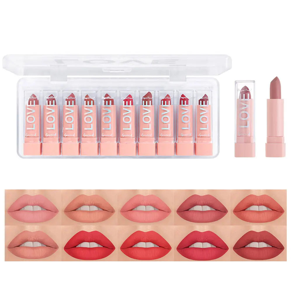 Lipstick Set Make-up for women Waterproof Long lasting Cosmetics Korean makeup Liquid Matte lipstick