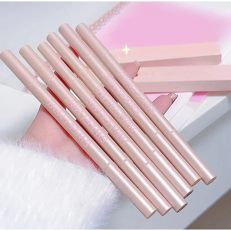 Double Ended Lying Silkworm Pencil Highlighter Makeup Pen Nude Liquid Contour Liner Eye Brightener Make Up Stick Mulitfuntional