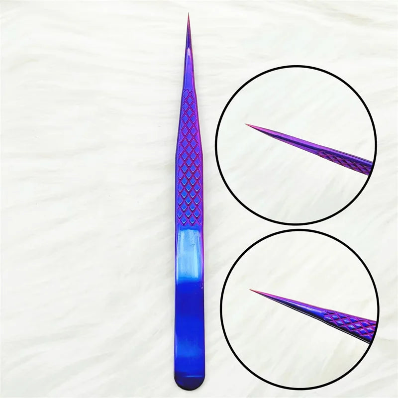 1PC Precision False Lashes Eyelashes Extension Tweezers volume fans Pliers Nail Clips non-slip Professional Beauty make up Tools