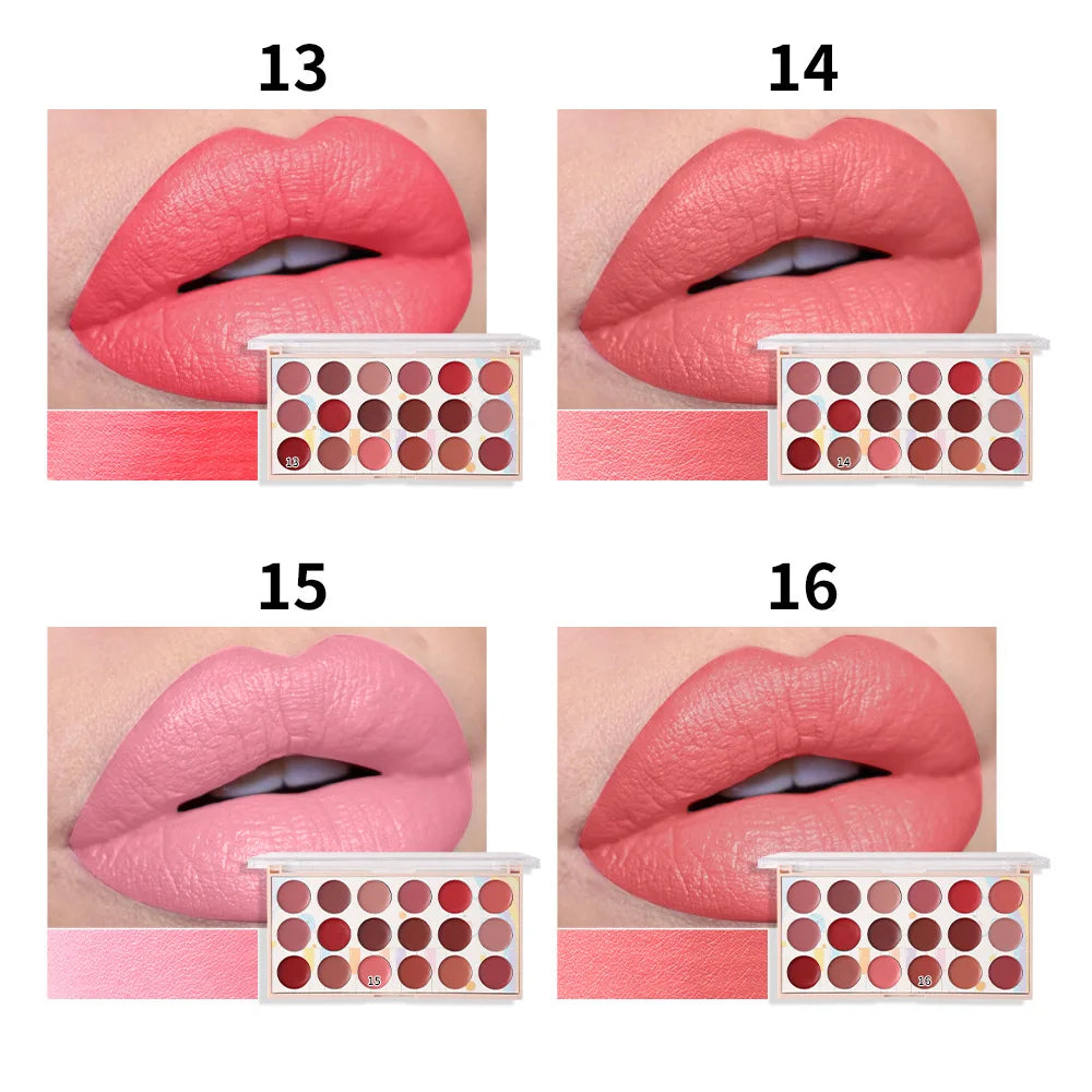 18 Colors Matte Lipstick Palette lip gloss Korean cosmetics lipsticks set makeup for women cheap make up Beauty