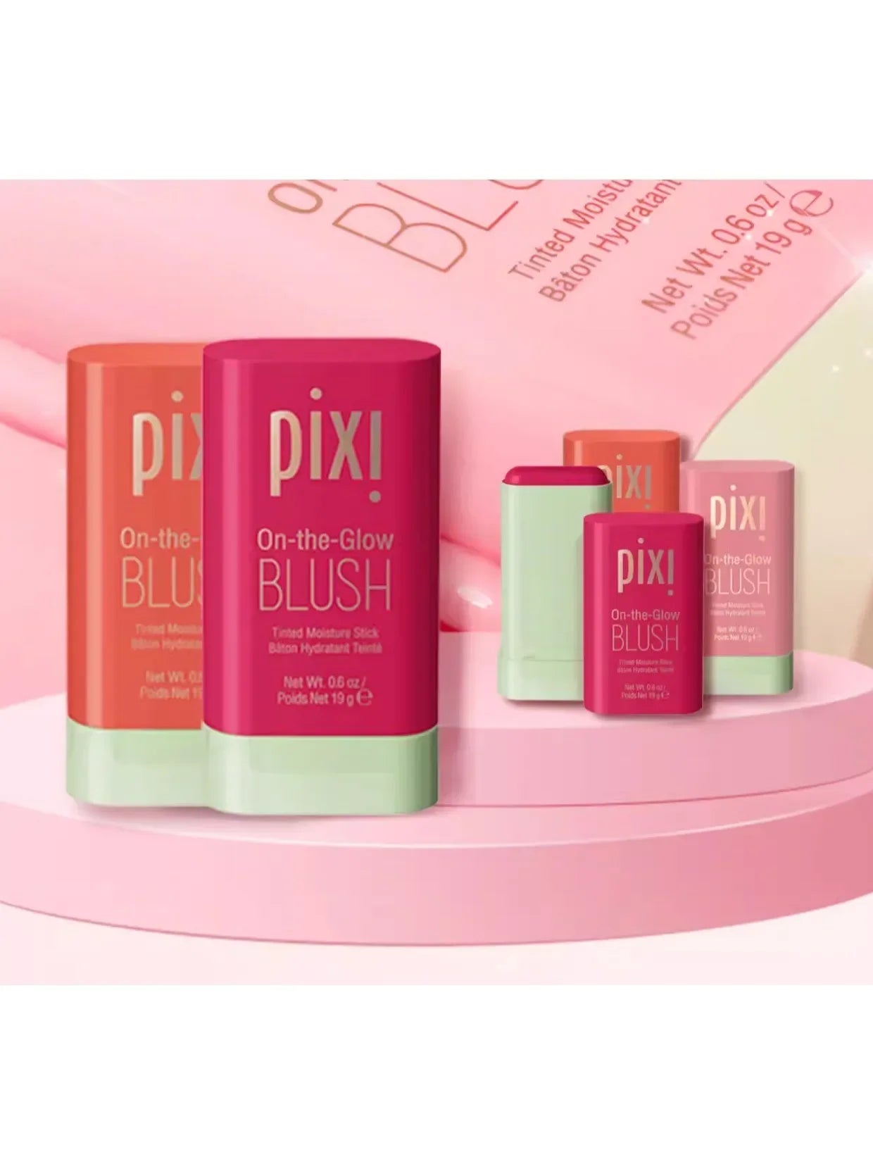 pixi make up brush Functional Blush Stick Waterproof Easy Color Rouge Blusher Cream High Color Rendering Brightening Skin Tone