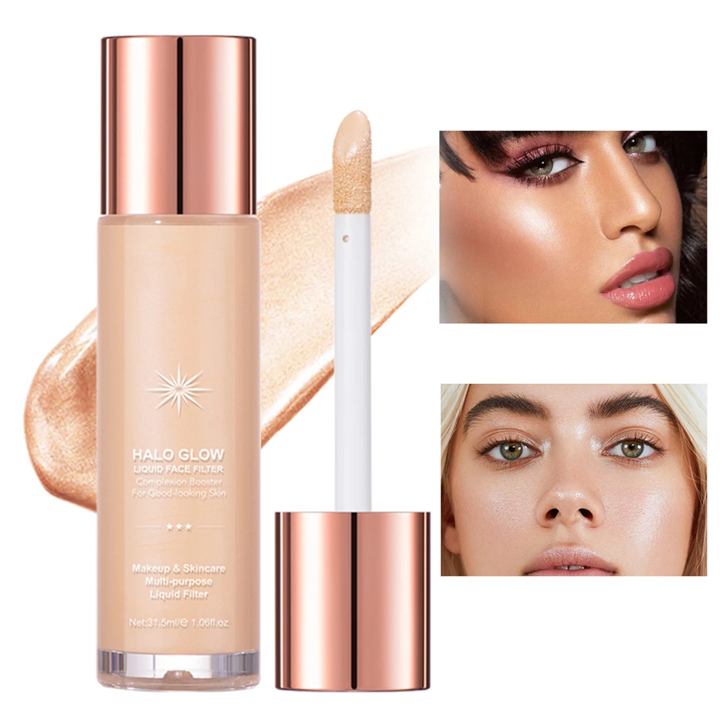 1pc Beautiful Highlighter Liquid Contouring Body Make-up For Women Brightening Complexion Glow Glossier Makeup Cosmetics