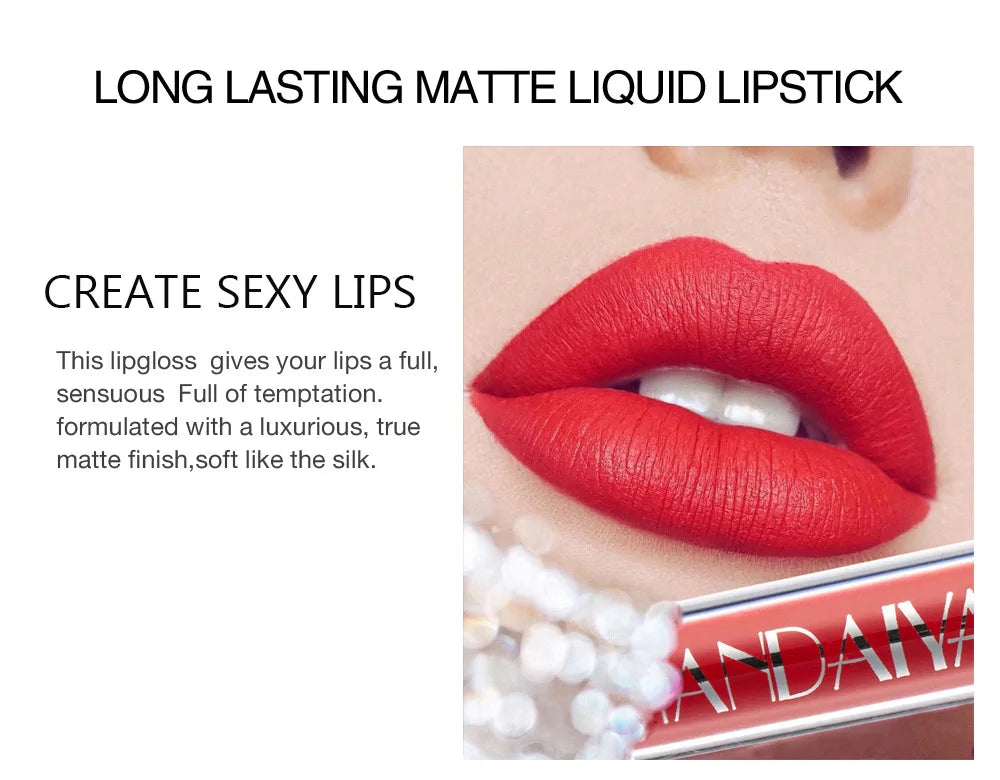 Lipstick Set Make-up for women Waterproof Long lasting Cosmetics Korean makeup Liquid Matte lipstick