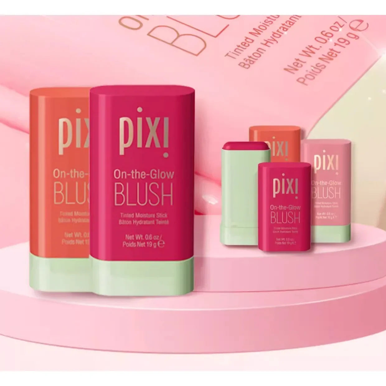 pixi make up brush Functional Blush Stick Waterproof Easy Color Rouge Blusher Cream High Color Rendering Brightening Skin Tone