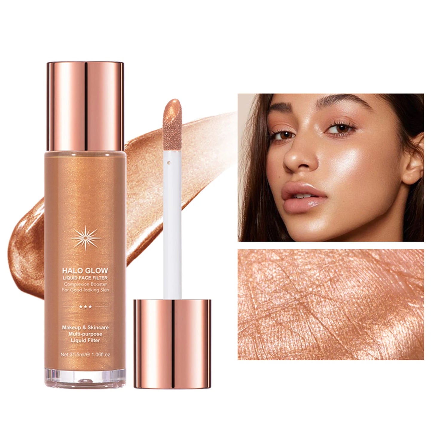 1pc Beautiful Highlighter Liquid Contouring Body Make-up For Women Brightening Complexion Glow Glossier Makeup Cosmetics