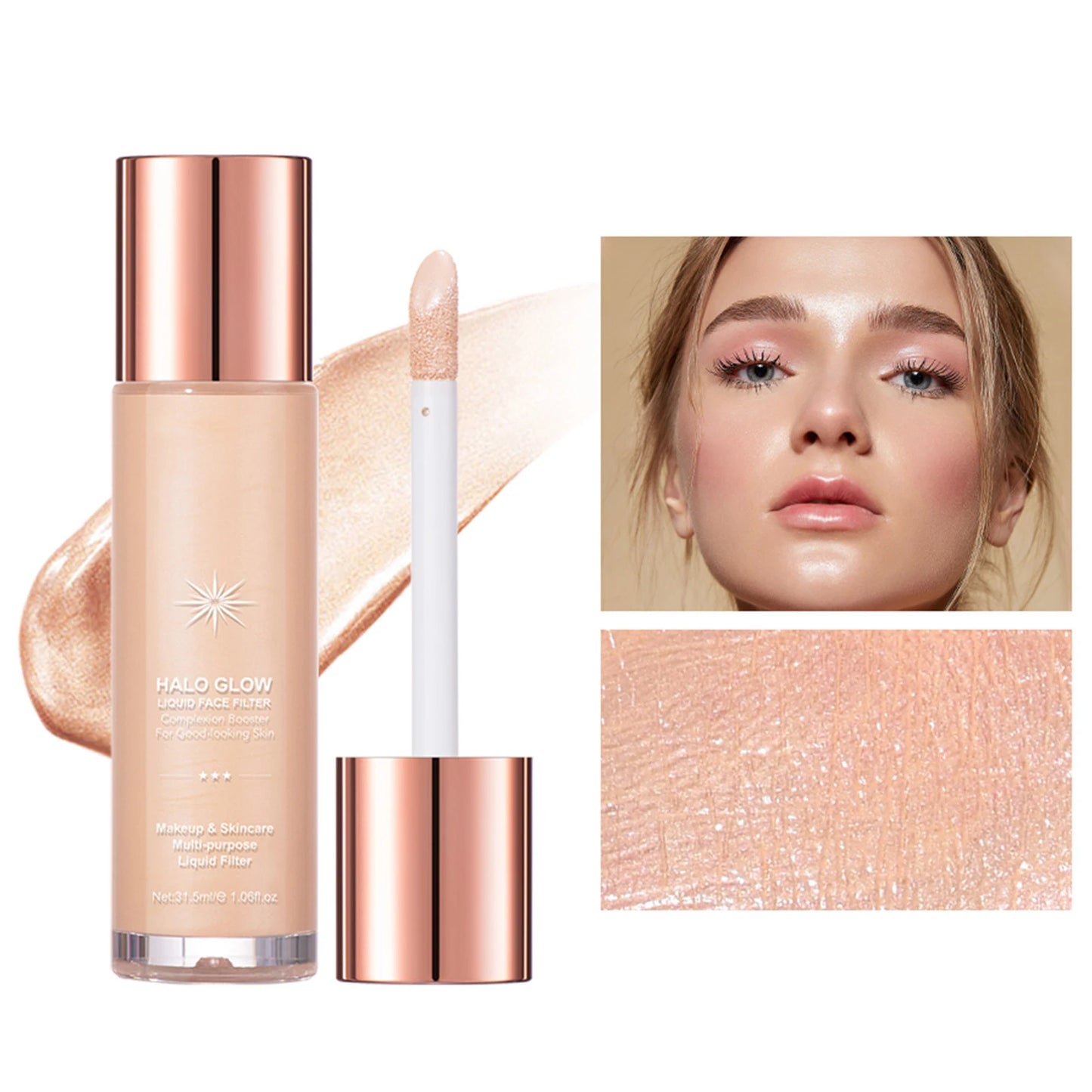 1pc Beautiful Highlighter Liquid Contouring Body Make-up For Women Brightening Complexion Glow Glossier Makeup Cosmetics