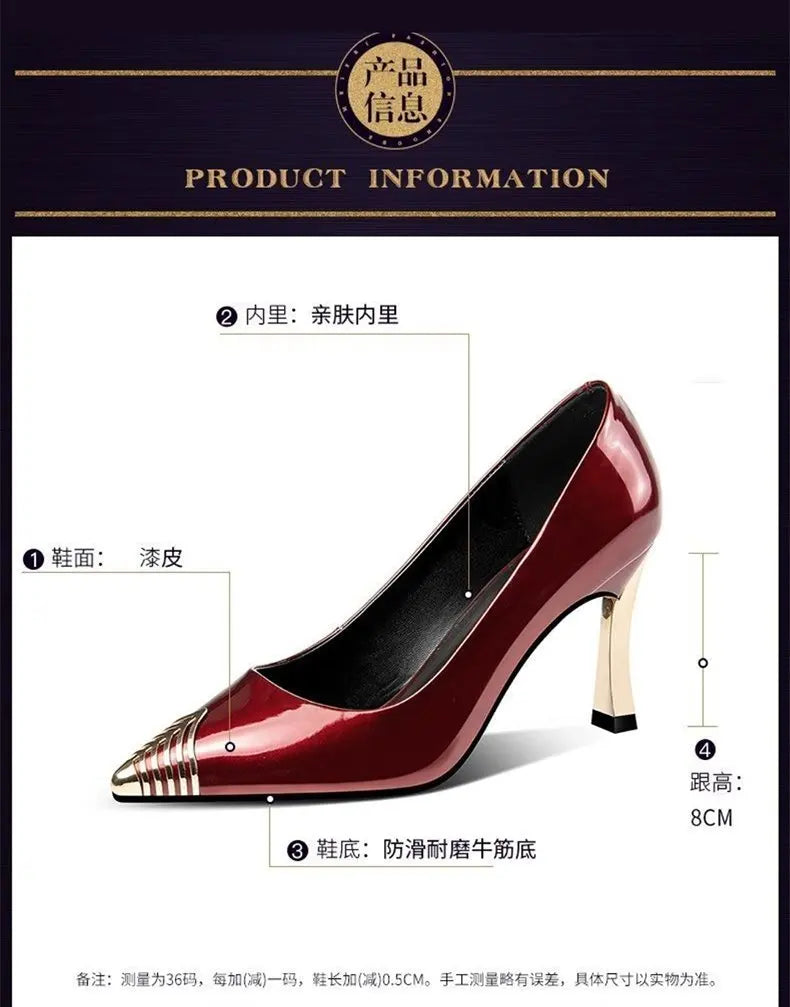 New In Red Special Head Spiral Pattern Fashion Women's Shoes Pointed Fine Heel Wedding High Heels Banquet Nightclub with Shoes