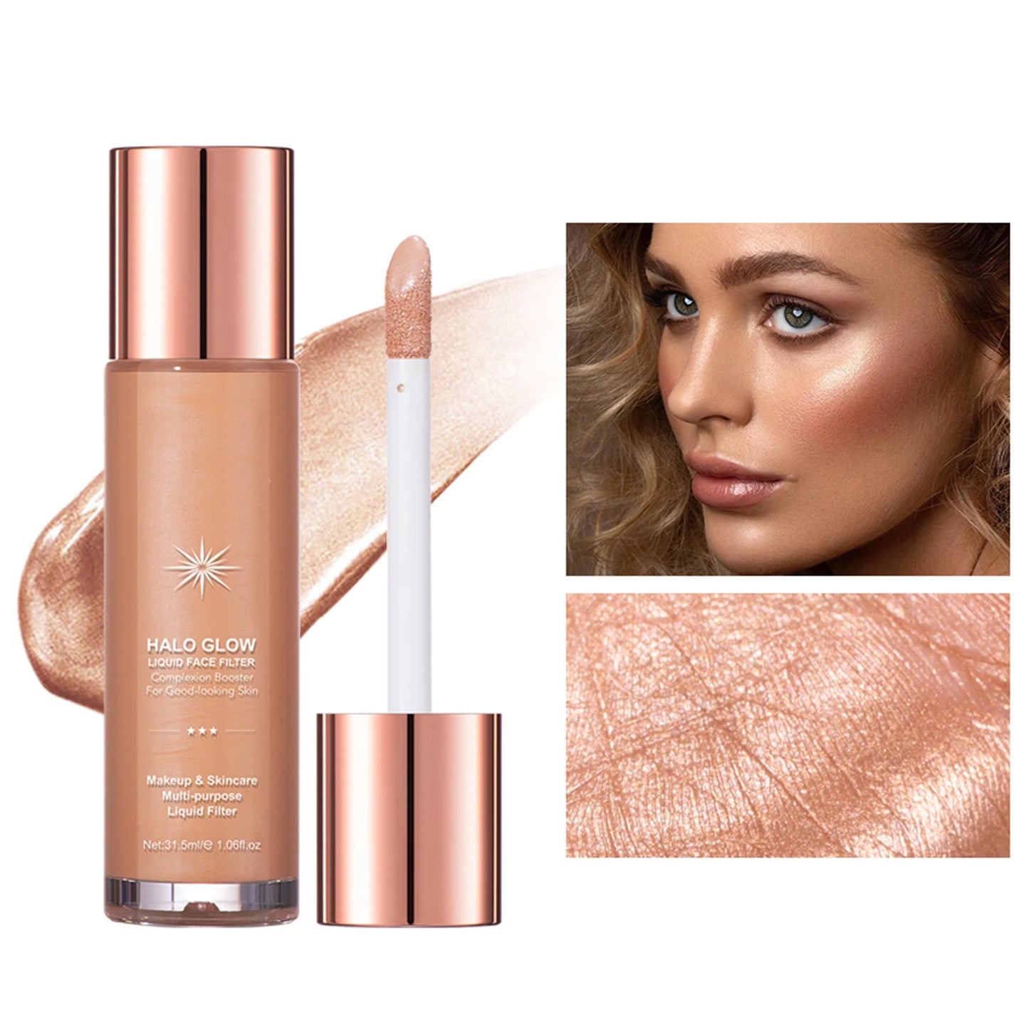 1pc Beautiful Highlighter Liquid Contouring Body Make-up For Women Brightening Complexion Glow Glossier Makeup Cosmetics