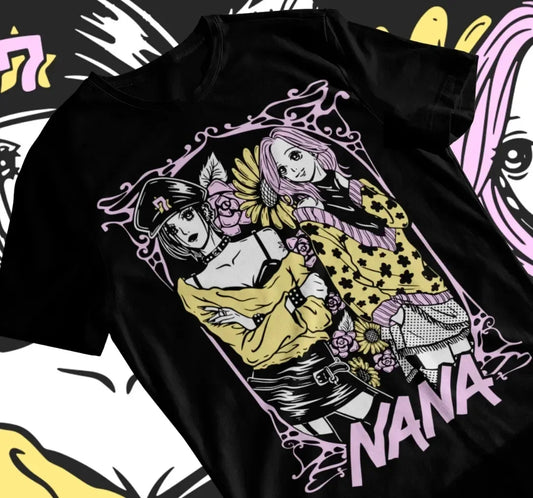 Nana Osaki Black Stones Oversized T-Shirt – Kawaii Anime Graphic Tee for Women