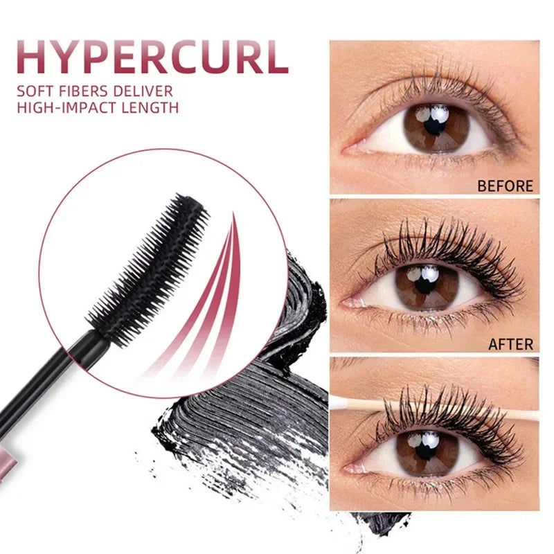 Eyelashes Lengthening Mascara Waterproof Long Lasting Silky Lash Black Eyelashes Extension Make Up Beauty Eye Korean Cosmetic