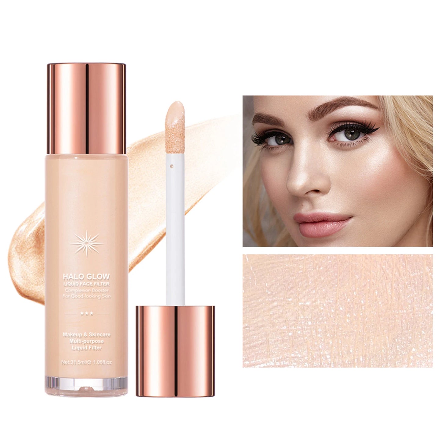 1pc Beautiful Highlighter Liquid Contouring Body Make-up For Women Brightening Complexion Glow Glossier Makeup Cosmetics