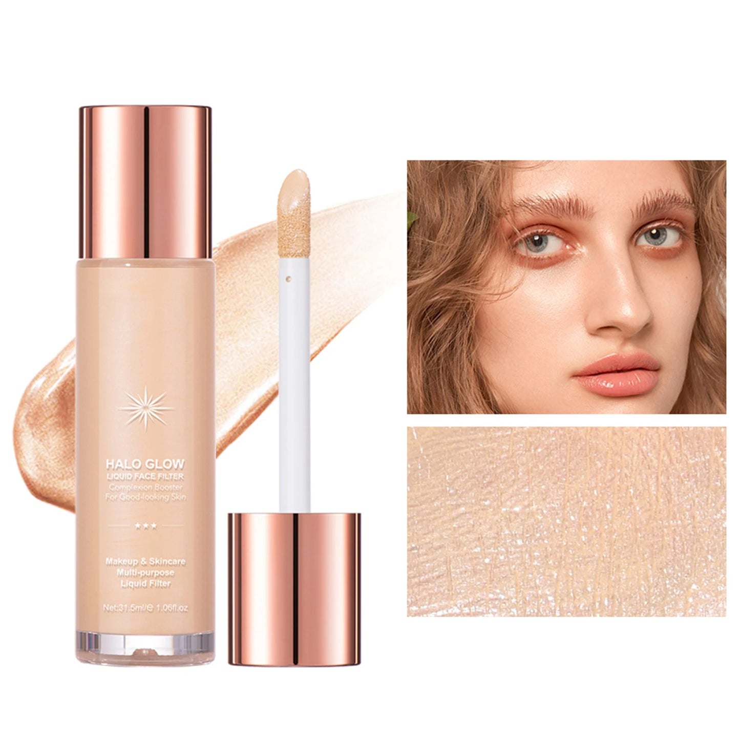 1pc Beautiful Highlighter Liquid Contouring Body Make-up For Women Brightening Complexion Glow Glossier Makeup Cosmetics