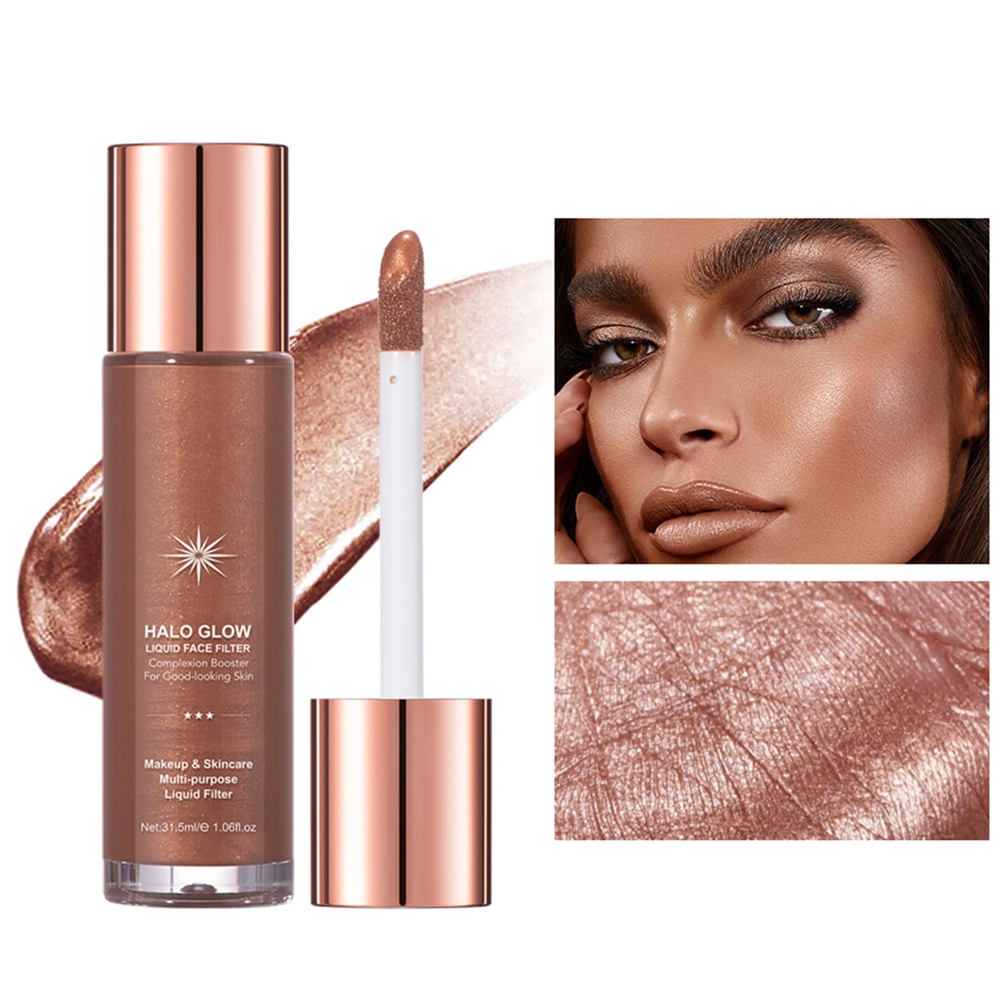 1pc Beautiful Highlighter Liquid Contouring Body Make-up For Women Brightening Complexion Glow Glossier Makeup Cosmetics