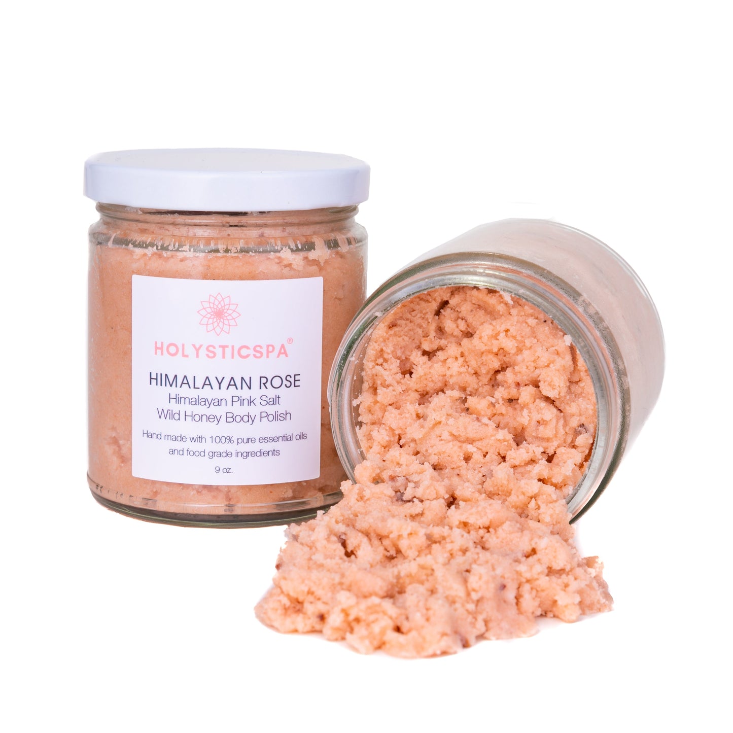 Exfoliante corporal con rosa del Himalaya