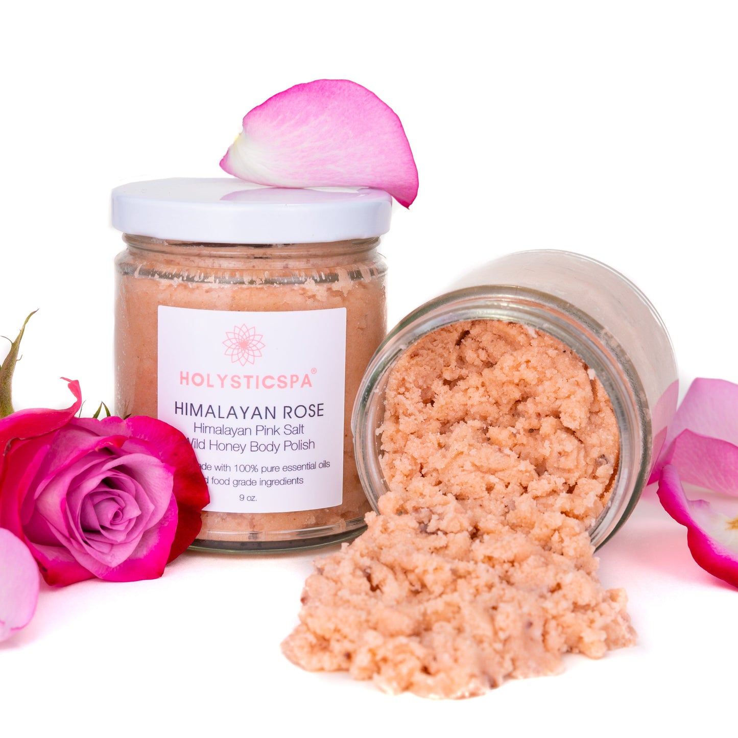 Exfoliante corporal con rosa del Himalaya